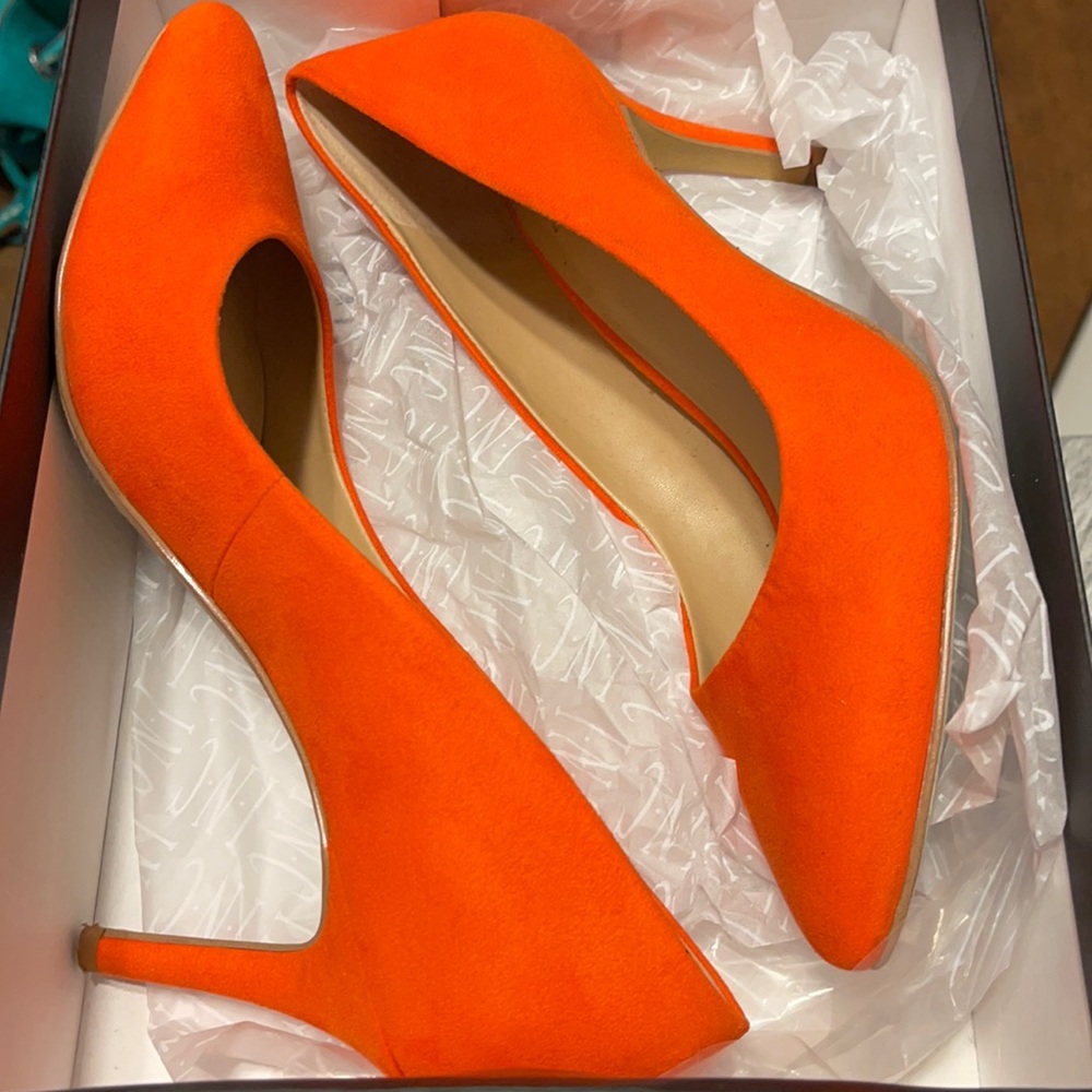 INC “tangerine” heels